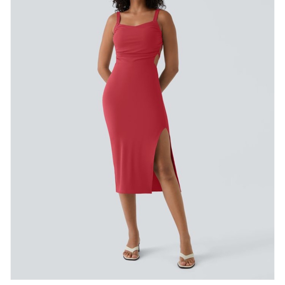 Halara Red Dress built in padding